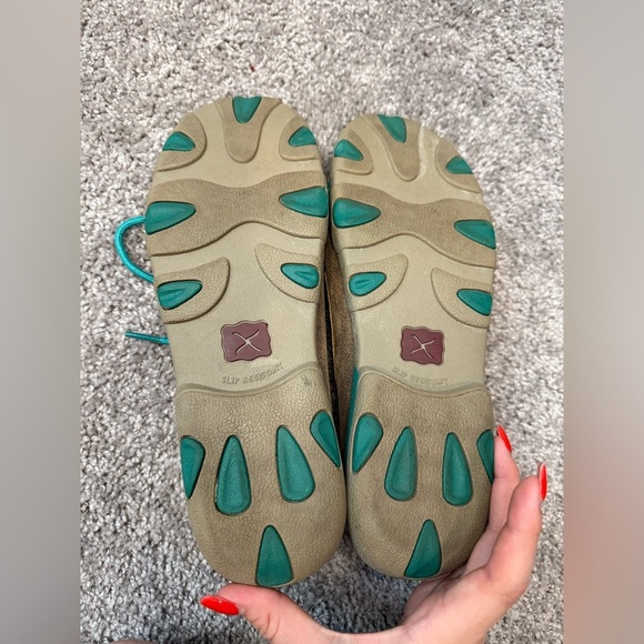 Twisted X WDM0083: Bomber And Turquoise Serrated Moc - Picture 3 of 6